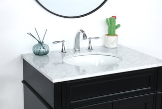 30 inch Single bathroom vanity in Black