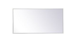 Metal frame rectangle mirror 18 inch x 36 inch in White