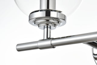 Ingrid 2 light Chrome and Clear Bath Sconce