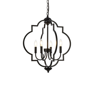 Sandara 4 lights pendant in black