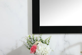 Aqua vanity mirror 42x36 inch in black