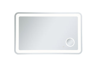 Lux 30in x 48in Hardwired LED mirror with magnifier and color changing temperature 3000K/4200K/6000K