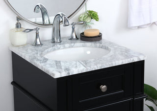 18 inch Single bathroom vanity in Black