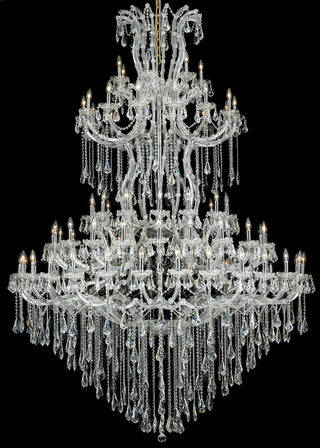 Maria Theresa 85 light Chrome Chandelier Clear Royal Cut Crystal