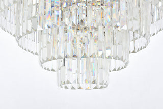 Sydney 33 light polished nickel Chandelier Clear Royal Cut Crystal