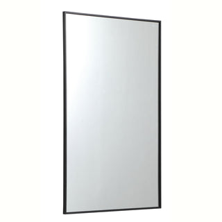 Metal frame rectangle mirror 30 inch in Black