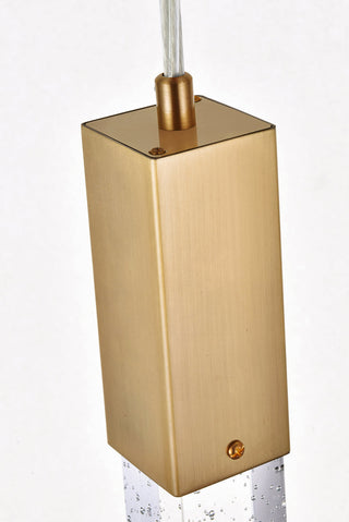 Weston 1 light pendant in satin gold