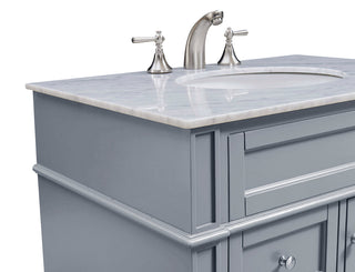 32 In. Single Bathroom Vanity Set In Grey