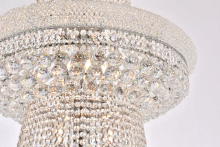 Primo 38 light Chrome Chandelier Clear Royal Cut Crystal