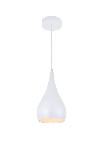 Nora 1 Light White Pendant