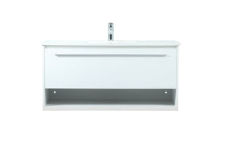 40 inch Single bathroom vanity in white