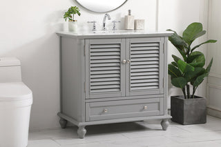 36 inch Single bathroom vanity in grey