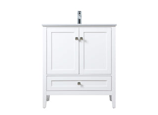 30 Inch SIngle Bathroom Vanity In White