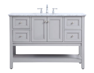 48 inch Single bathroom vanity in natural wood