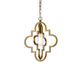 Sandara 1 light pendant in brass