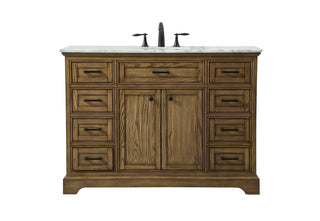 48 inch Single bathroom vanity in driftwood