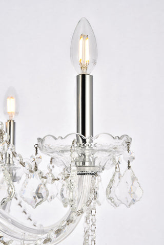 Verona 8 light Chrome Chandelier Clear Royal Cut Crystal