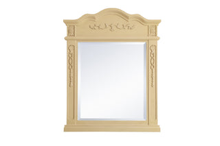 Wood frame mirror 28 inch x 36 inch in Light Antique Beige