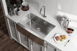 Stainless Steel farmhouse kitchen sink L33'' x W21'' x H10"