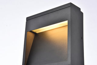 Raine Integrated LED wall sconce in black