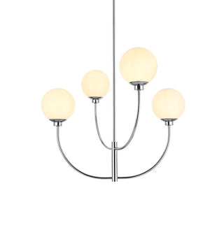 Nyomi 30 inch chandelier in Chrome