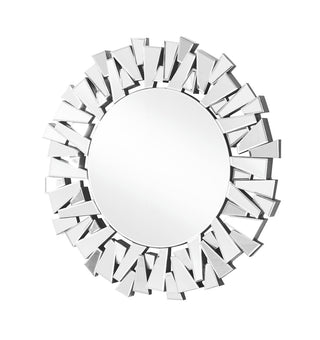 Sparkle 39.5 in. Contemporary Round Mirror in Clear