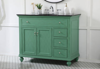 42 inch Single bathroom vanity in vintage mint