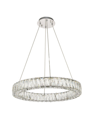 Monroe Integrated LED chip light Chrome Chandelier Clear Royal Cut Crystal