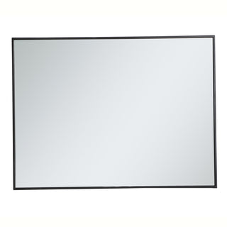 Metal frame rectangle mirror 30 inch in Black