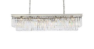 Sydney 12 light polished nickel Chandelier Clear Royal Cut Crystal