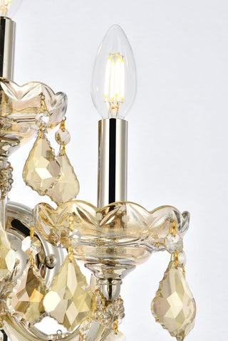 Maria Theresa 3 light Golden Teak Wall Sconce Golden Teak (Smoky) Royal Cut Crystal