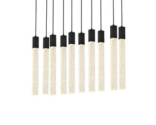 Weston 10 lights pendant in black