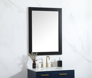 Aqua vanity mirror 27x36 inch in black