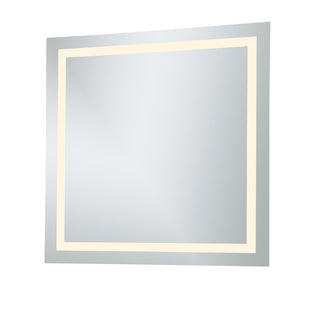 4 Sides LED Hardwired Mirror Rectangle W36H36 Dimmable 3000K