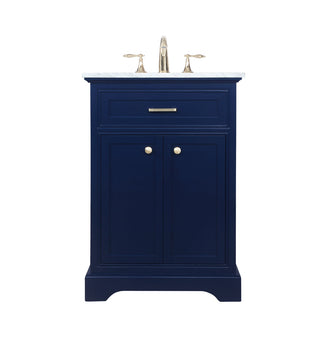 24 inch Single bathroom vanity in Blue