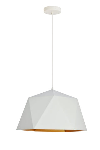 Arden Collection Pendant D17.7 H11.4 Lt:1 frosted white and Gold  Finish