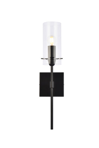 Elsreth 1 light black wall sconce