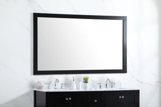 Aqua vanity mirror 60x36 inch in black