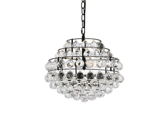 Savannah 16 inch pendant in black