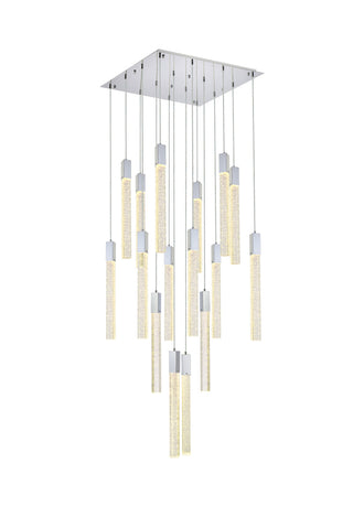 Weston 16 lights pendant in chrome