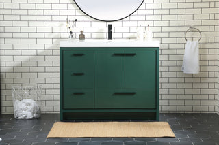 42 inch Single bathroom vanity in Green