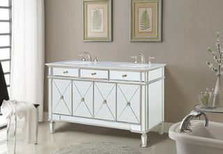 60 In. Double Bathroom Vanity