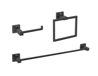 Isla 3-Piece Bathroom Hardware Set in Matte Black