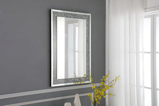 31.5 Inch Rectangle Crystal Mirror In Clear Finish