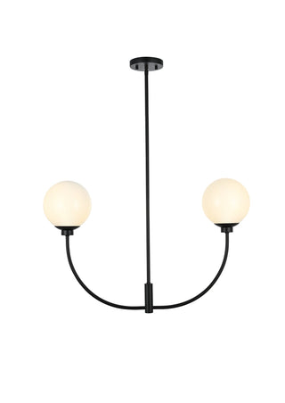 Nyomi 30 inch chandelier in Black