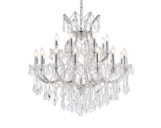 Maria Theresa 24 light Chrome Chandelier Clear Royal Cut Crystal