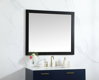 Aqua vanity mirror 42x36 inch in black