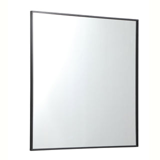 Metal frame square mirror 36 inch in Black