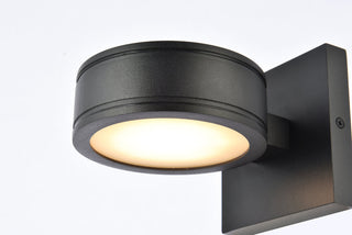 Raine Integrated LED wall sconce in black