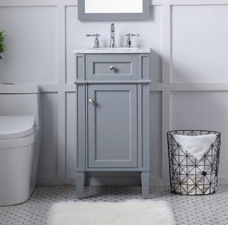 18 in. Single Bathroom Vanity set in grey